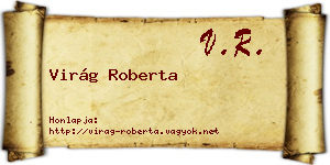 Virág Roberta névjegykártya