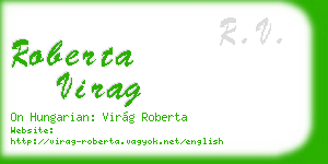 roberta virag business card
