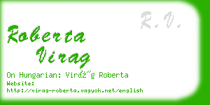 roberta virag business card